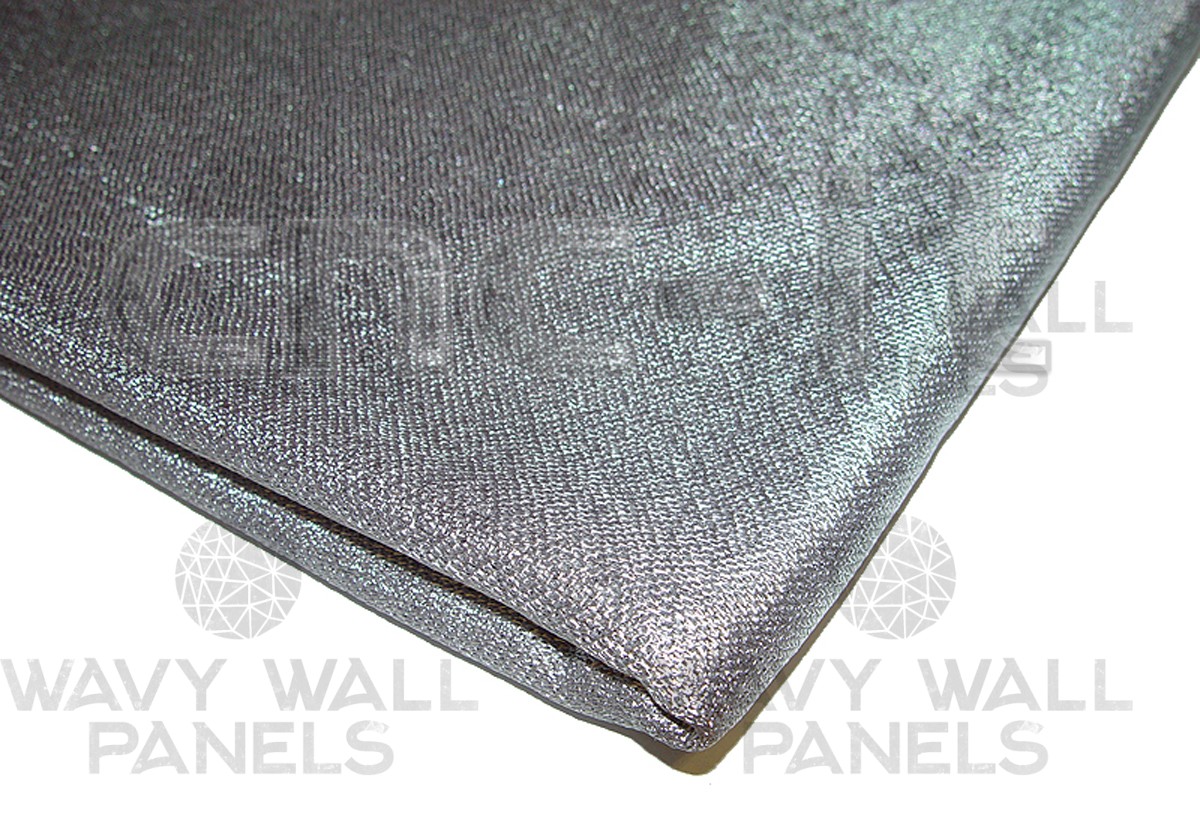 AF028 Textured Silver Acoustic Speaker Grille Cloth