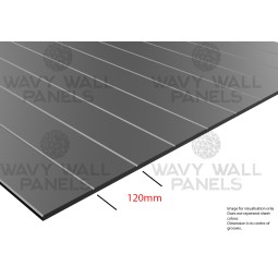 120mm V-Groove Wall Panel 2.4m x 1.2m