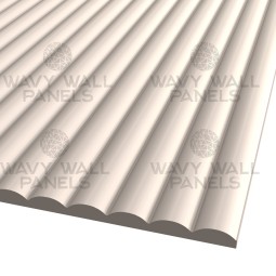 BTC2F Convex Fluted Wall Panel 2.4m x 1.203