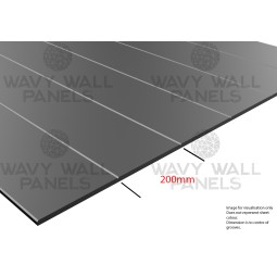 200mm V-Groove Wall Panel 2.4m x 1.2m