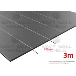 200mm V-Groove Wall Panel 3m x 1.2m