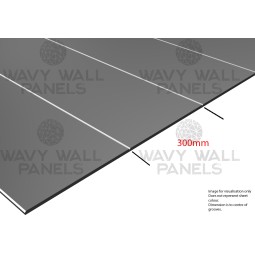 300mm V-Groove Wall Panel 2.4m x 1.2m