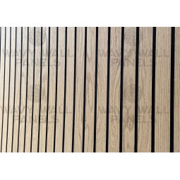 Oak Veneered Black Core MDF Wall Panel 2.4m x 1.96m