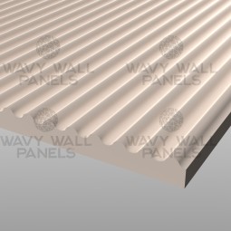 WF16 Double Radius Fluted Wall Panel 2.4m