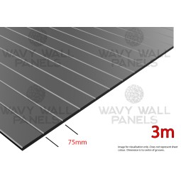 75mm V-Groove Wall Panel 3m x 1.2m