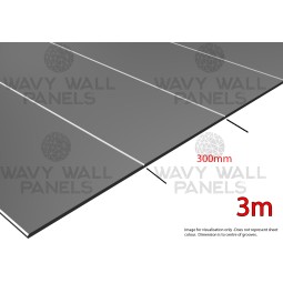 300mm V-Groove Wall Panel 3m x 1.2m
