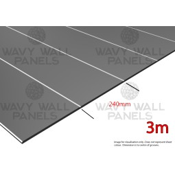 240mm V-Groove Wall Panel 3m x 1.2m