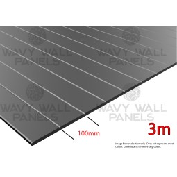 100mm V-Groove Wall Panel 3m x 1.2m