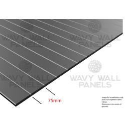 75mm V-Groove Wall Panel 2.4m x 1.2m
