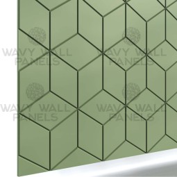 V-Groove 3D Boxes Wall Panel 2.43m x 1.1m
